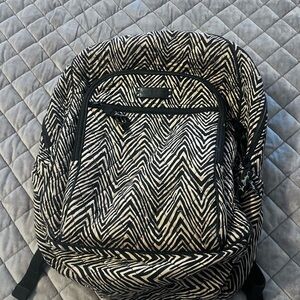 Vera Bradley Black and White Zigzag Backpack